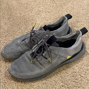 Cole Haan Gray Sneakers with Yellow Accents